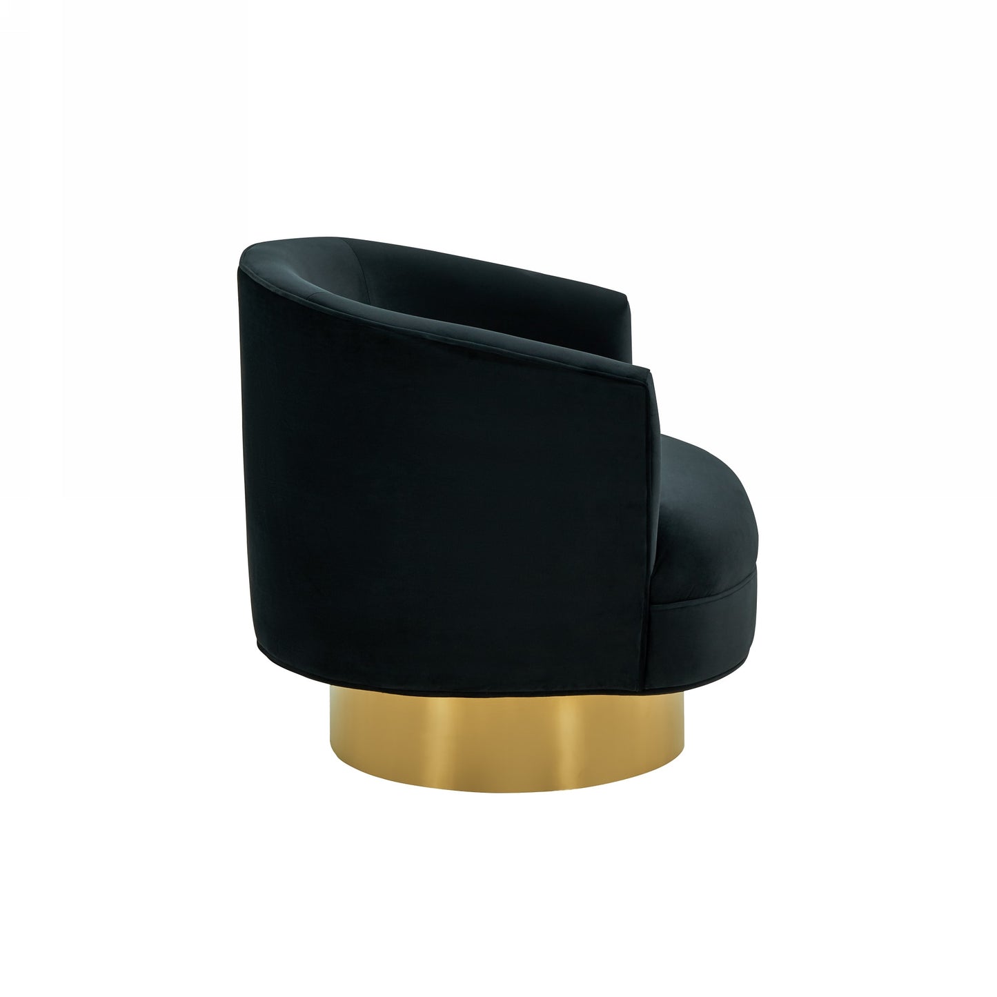 Divani Casa Basalt - Modern Black Fabric Accent Chair-3