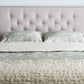 Baxton Studio Windsor Modern and Contemporary Greyish Beige Fabric Upholstered Full Size Headboard | Modishstore | Headboards