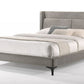 Modrest Paula - Mid-Century Grey Upholstered Bed | Modishstore | Beds-2