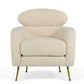 Modrest Altura - Modern Faux Fur Lounge Chair | Modishstore | Lounge Chairs-2