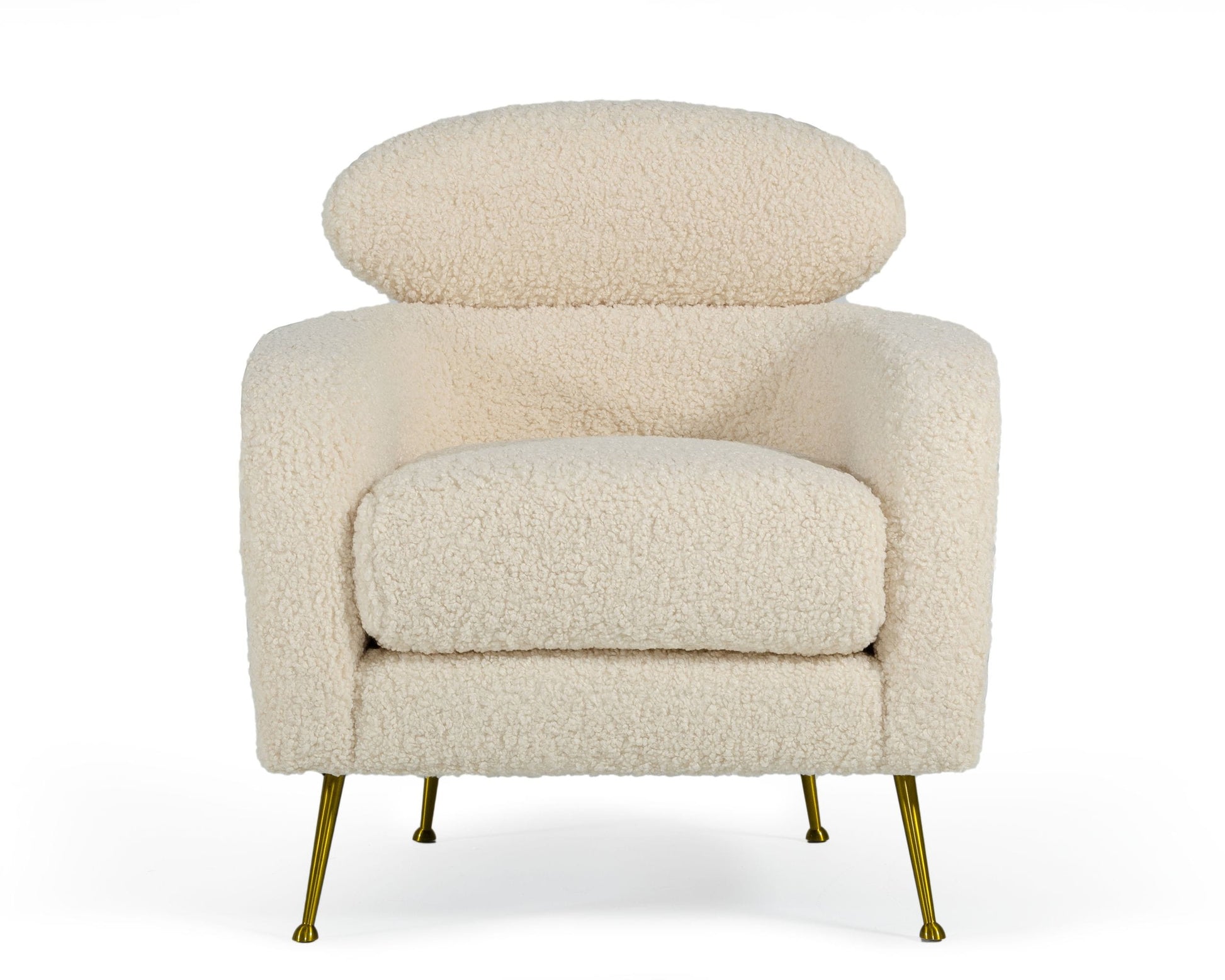 Modrest Altura - Modern Faux Fur Lounge Chair | Modishstore | Lounge Chairs-2