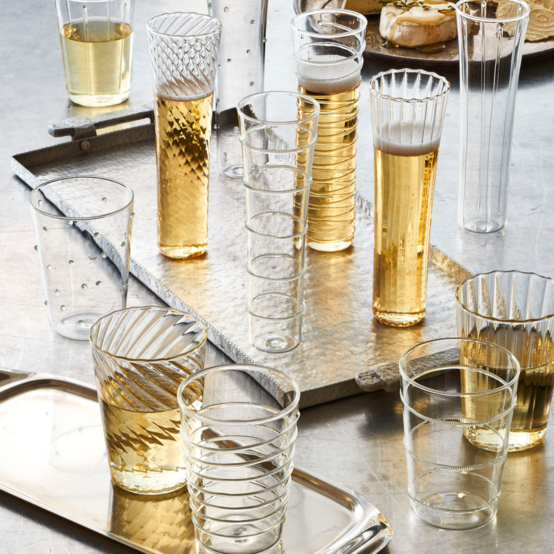Livenza Drinking  Glass, Set of 6 by Texture Designideas | Drinkware | Modishstore