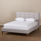baxton studio valencia mid century modern dark grey fabric full size platform bed | Modish Furniture Store-41