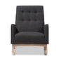 Baxton Studio Marlena Mid-Century Modern Dark Grey Fabric Upholstered Whitewash Wood Rocking Chair | Rocking Chairs | Modishstore - 8