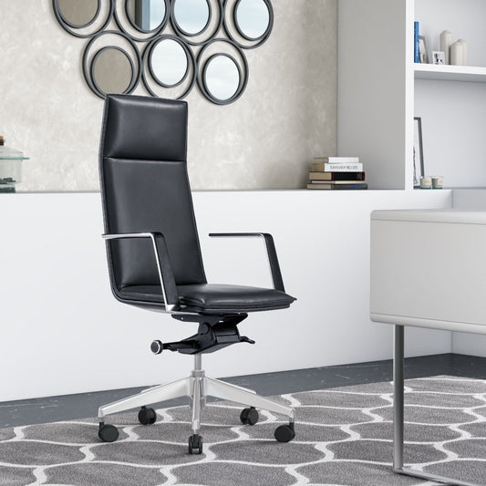 Modrest Gorsky - Modern Black High Back Executive Office Chair | Modishstore | Office Chairs