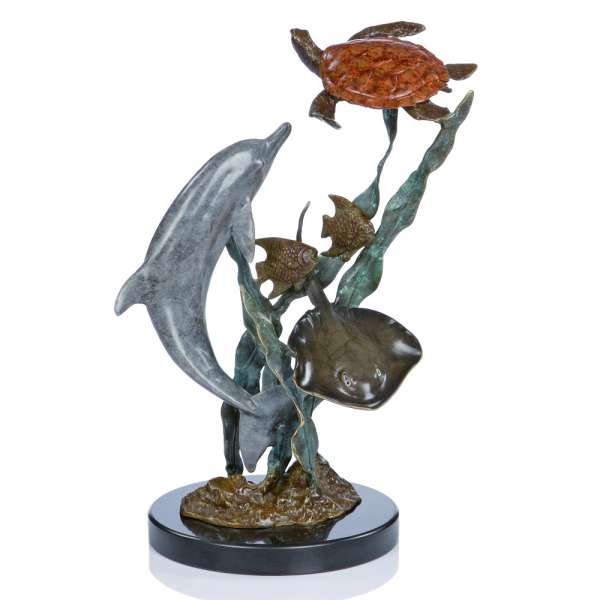 Playground Pals - Dolphin and Turtle By SPI Home | Home Accents | Modishstore