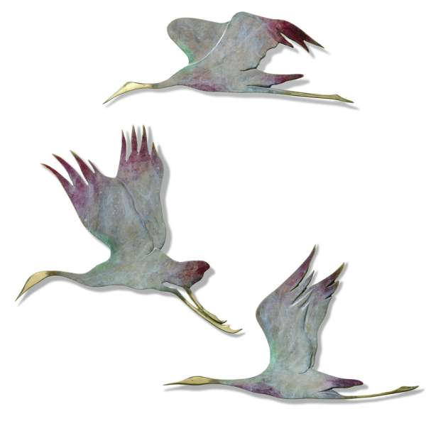 S/3 Crane Wall Plaque By SPI Home | Wall Decor | Modishstore