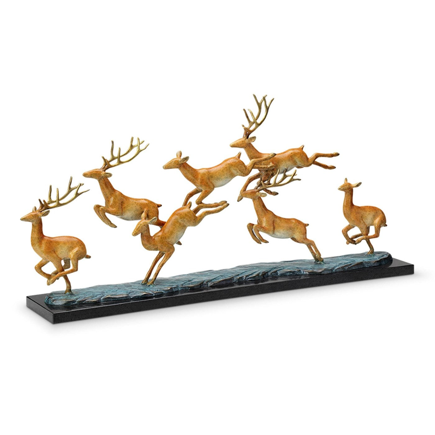 Leaping Deer Herd By SPI Home | Sculptures | Modishstore-3