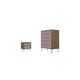 Rockefeller Tall 5- Dresser and 2-Drawer Nightstand in White By Manhattan Comfort | Dressers | Modishstore - 31