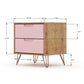 Rockefeller Tall 5- Dresser and 2-Drawer Nightstand in White By Manhattan Comfort | Dressers | Modishstore - 33
