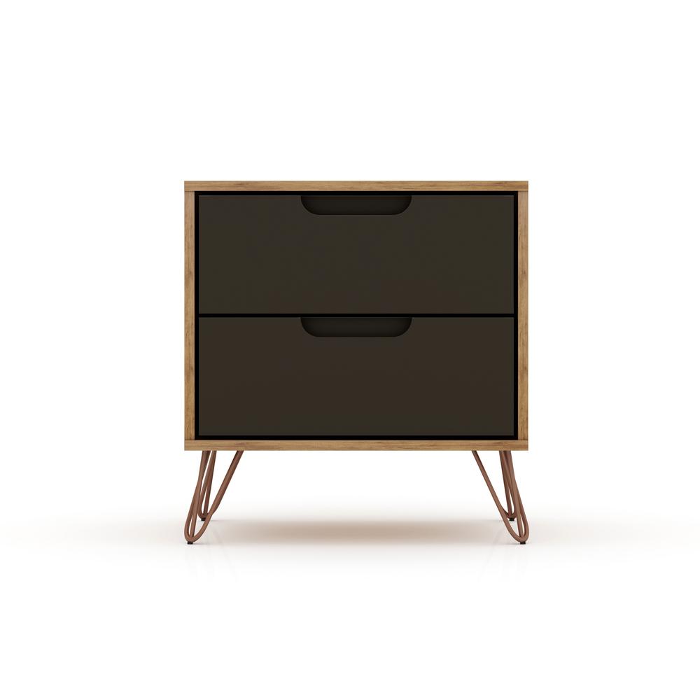 Rockefeller Tall 5- Dresser and 2-Drawer Nightstand in White By Manhattan Comfort | Dressers | Modishstore - 40