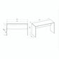 Cornelia 53.10 Desk in White By Manhattan Comfort | Desks | Modishstore - 3