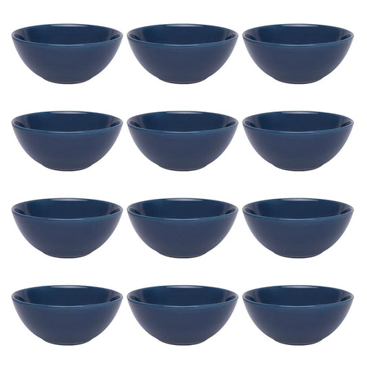 Daily Floreal 12 Large Dinner 29.29 oz. Soup Bowls  in Blue By Manhattan Comfort | Dinnerware | Modishstore