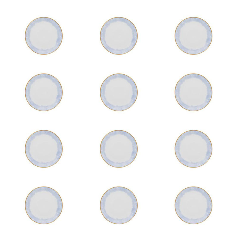 Oxford Coup 12 Medium 8.46" Salad Plates  in White By Manhattan Comfort | Dinnerware | Modishstore - 4
