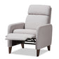 Baxton Studio Casanova Mid-century Modern Light Grey Fabric Upholstered Lounge Chair | Lounge Chairs | Modishstore - 10