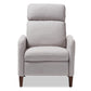 Baxton Studio Casanova Mid-century Modern Light Grey Fabric Upholstered Lounge Chair | Lounge Chairs | Modishstore - 8