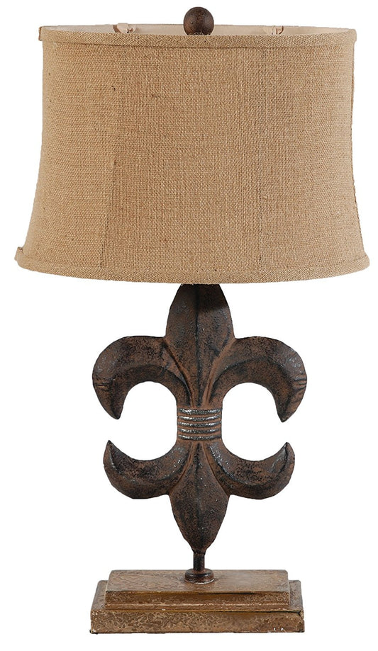 A&B Home Fleur-De-Lis Lamp - Set Of 2 | Table Lamps | Modishstore