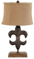 A&B Home Fleur-De-Lis Lamp - Set Of 2