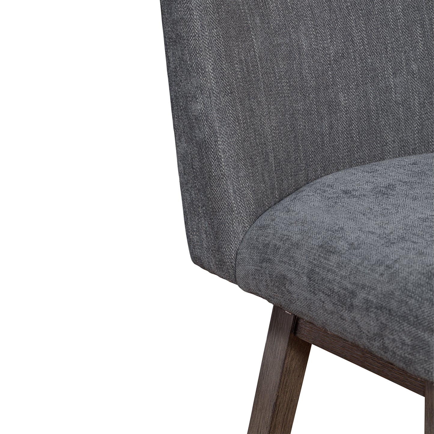 Basila Swivel Counter Stool in Grey Oak Wood Finish with Grey Fabric By Armen Living | Counter Stools | Modishstore - 10