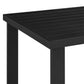 Felicia Outdoor Patio Counter Height Dining Table in Black Aluminum By Armen Living | Bar Tables | Modishstore - 4