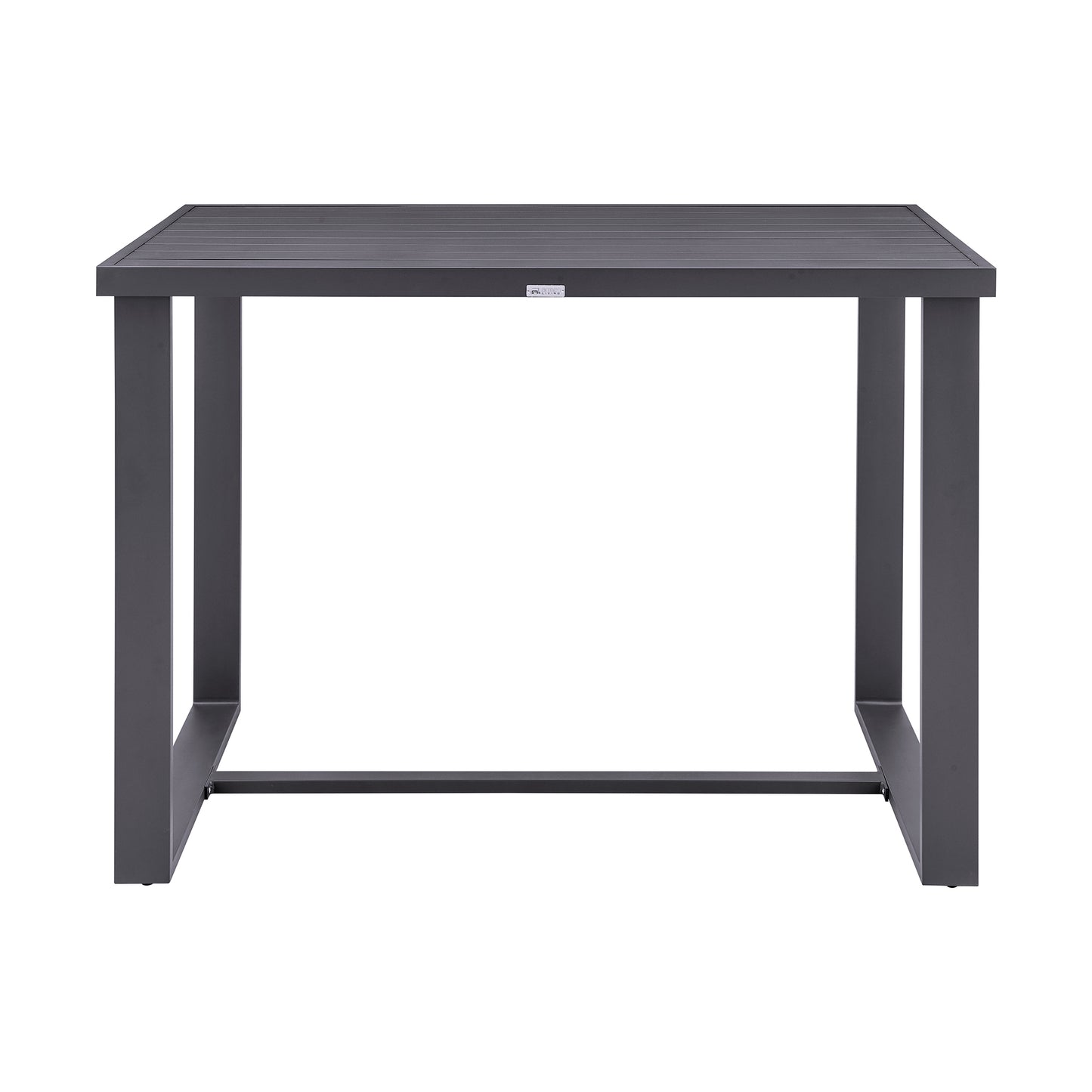 Argiope Outdoor Patio Bar Height Dining Table in Aluminum By Armen Living | Bar Tables | Modishstore - 2