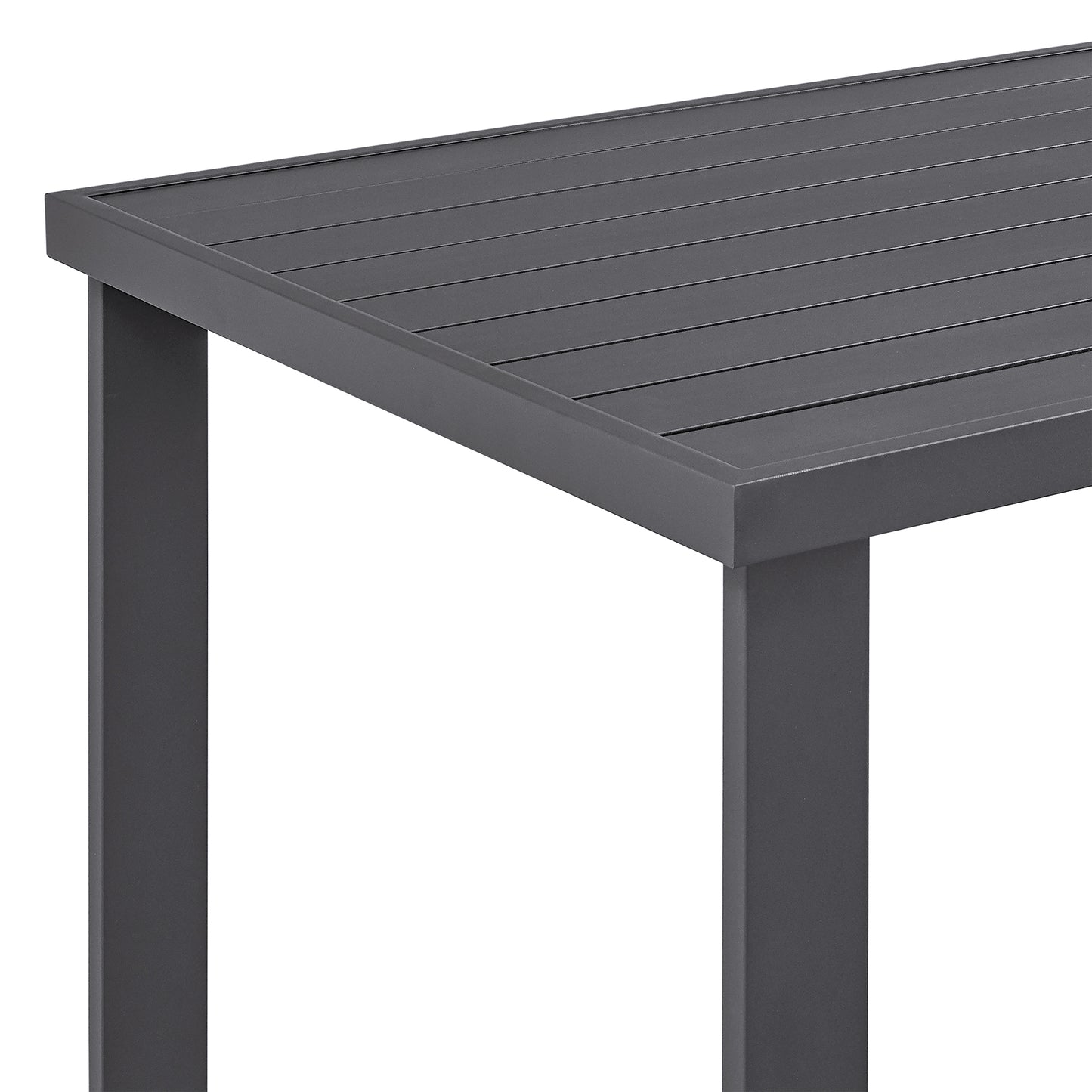 Argiope Outdoor Patio Bar Height Dining Table in Aluminum By Armen Living | Bar Tables | Modishstore - 5