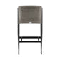 Aileen Outdoor Patio Counter Height Bar Stool in Aluminum and Wicker with Grey Cushions By Armen Living | Bar Stools | Modishstore - 7