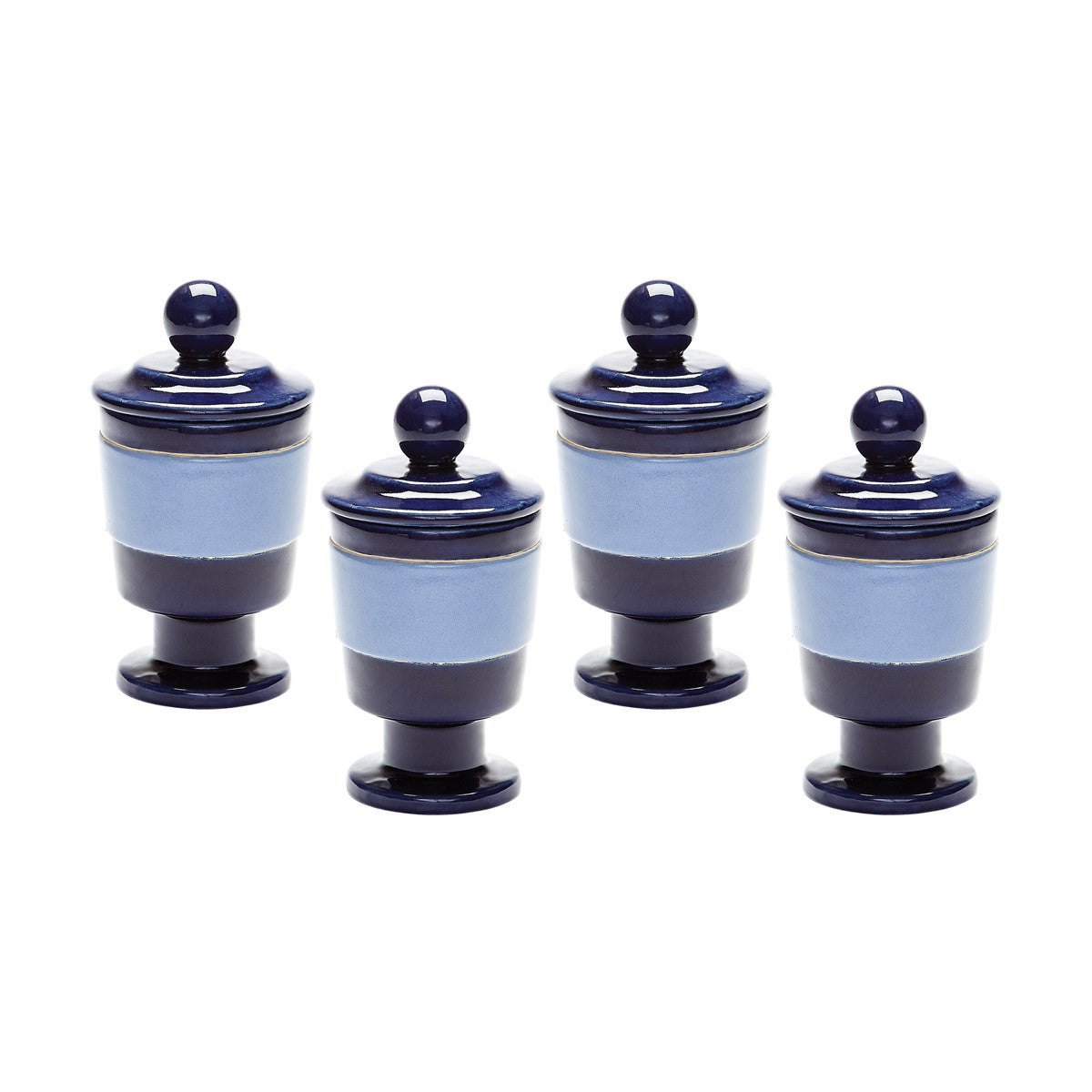 Dimond Home Navy And Denim Polar Filled Voitive | Modishstore | Candle Holders