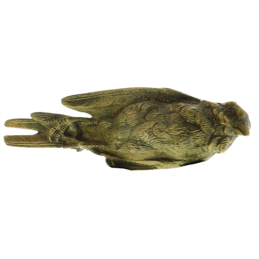HomArt Still Bird Brass Paperweight - Antique Brass-2