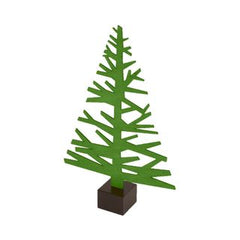 Alpine tree (large: forest green) Set Of 2