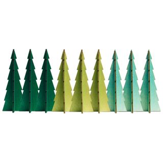 Tannenbaum tree (medium: assorted greens) Set Of 9 | Christmas Trees | Modishstore