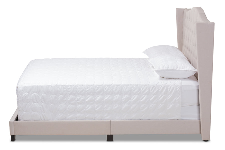 baxton studio larsine modern and contemporary brown finished queen size platform storage bed | Modish Furniture Store-3