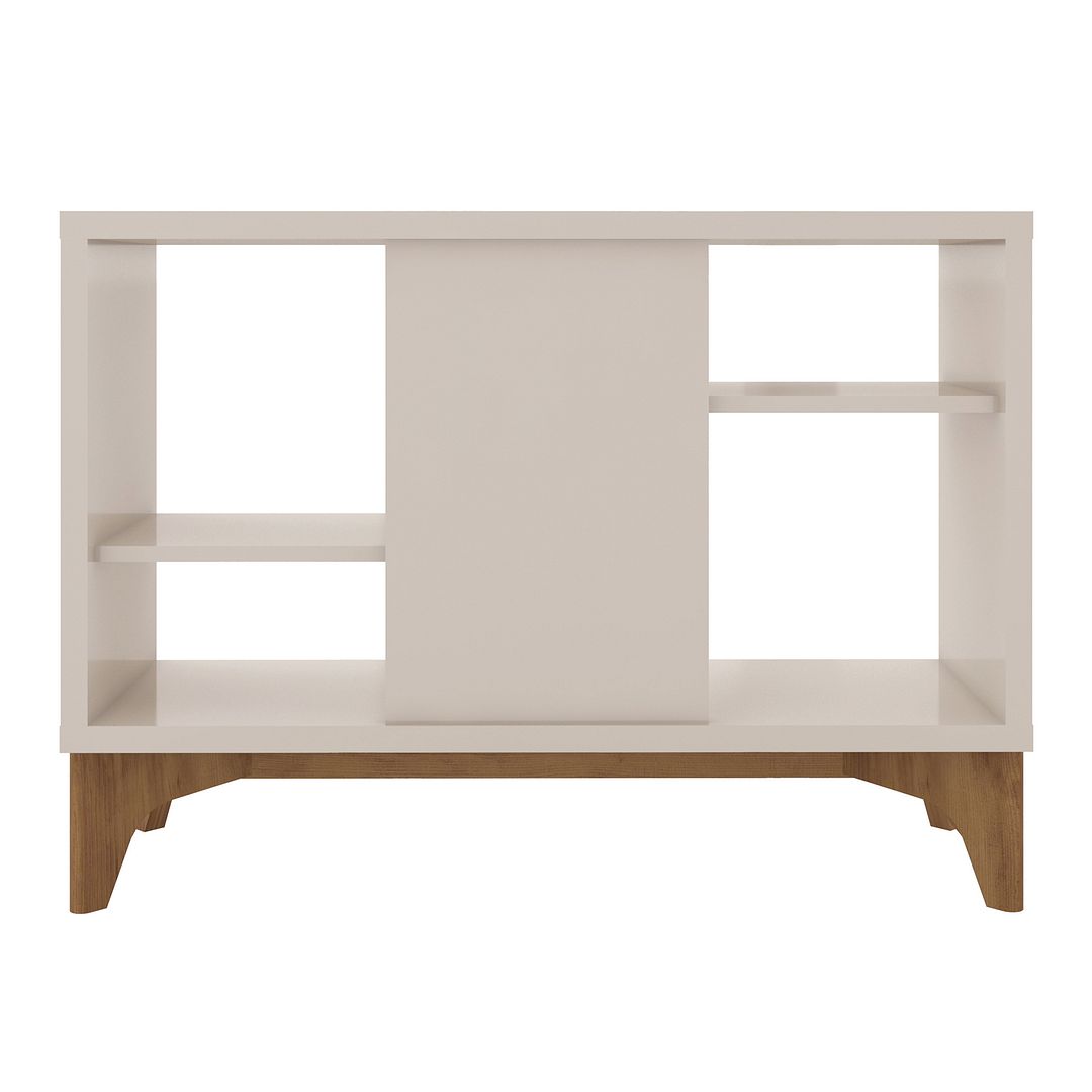 Manhattan Comfort Gowanus Modern Accent Display Sideboard with 2 Shelves in Off White | Sideboards | Modishstore-2