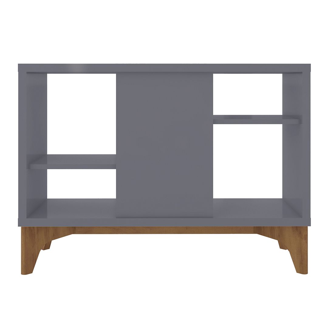 Manhattan Comfort Gowanus Modern Accent Display Sideboard with 2 Shelves in Grey | Sideboards | Modishstore-2