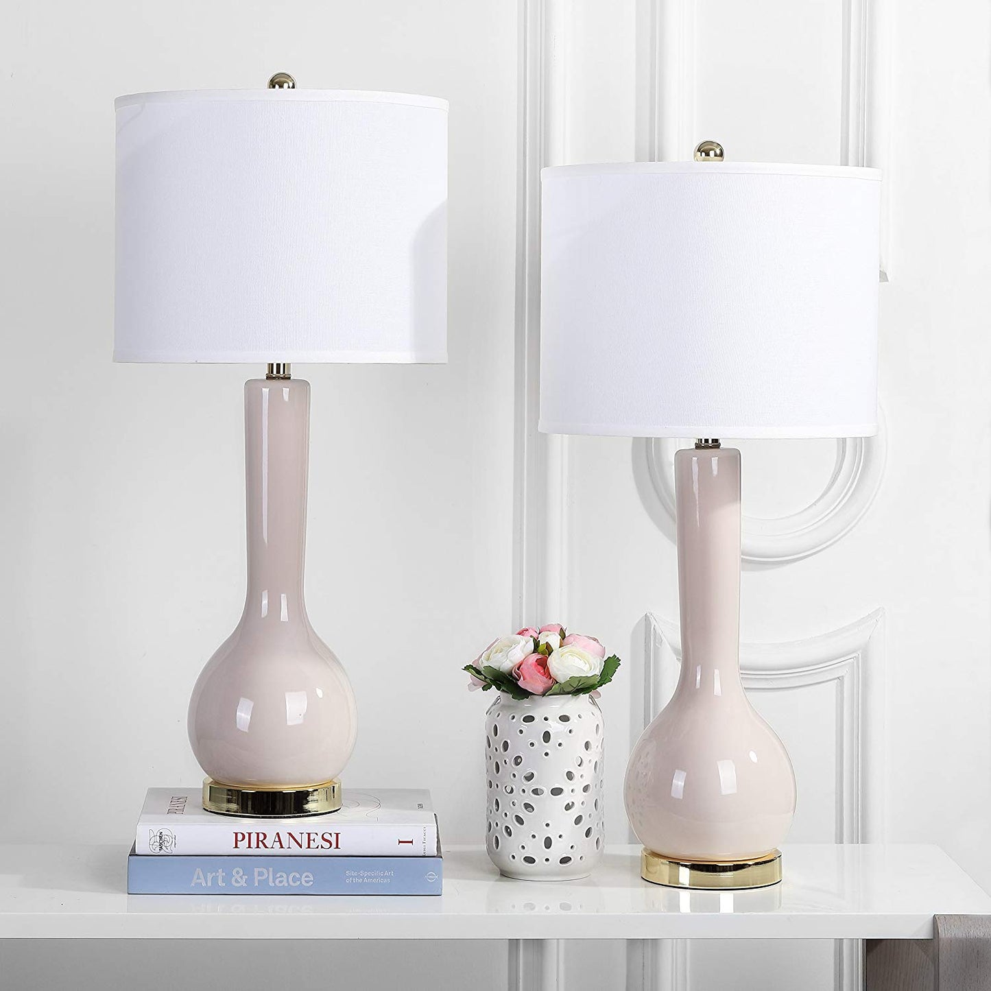 Safavieh Mae Long Neck Ceramic Table Lamp | Table Lamps | Modishstore - 12