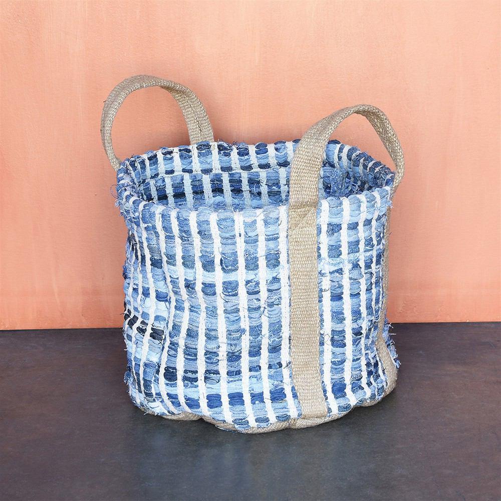 HomArt Woven Storage Denim Basket-3