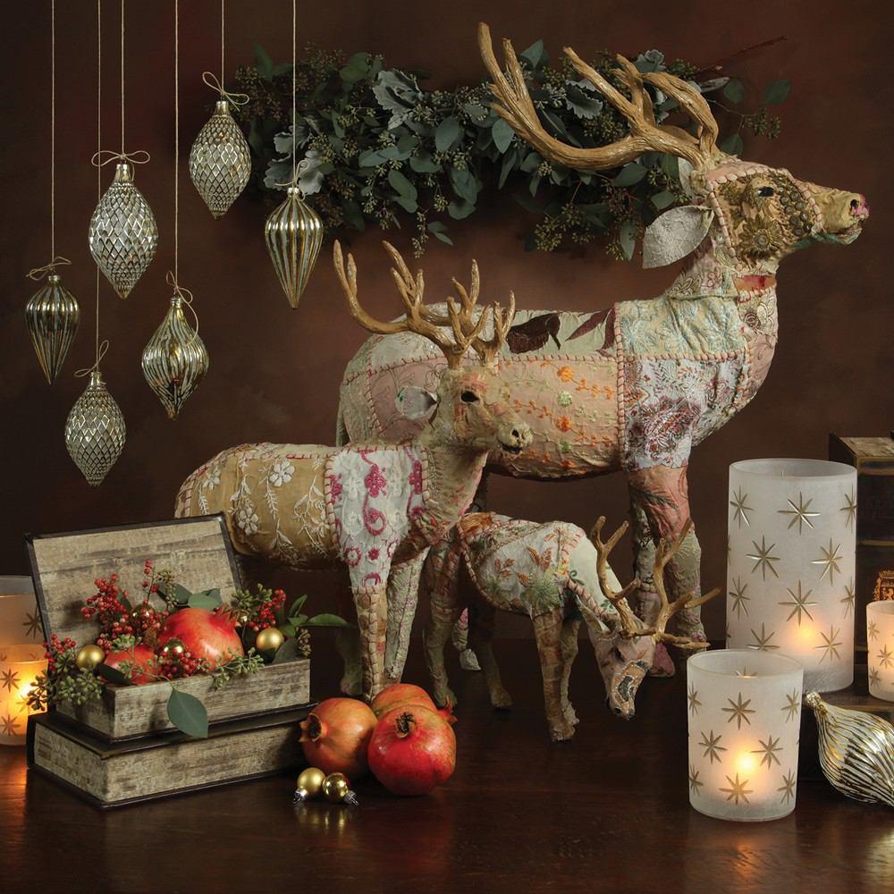 HomArt Bavarian Forest Stag Standing - Beige Sari-8