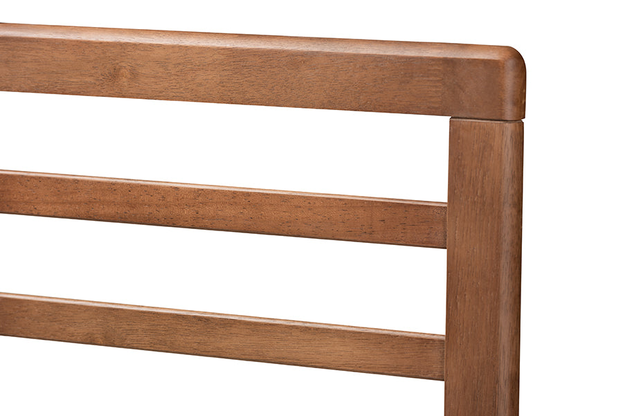 Baxton Studio Milana Modern Transitional Ash Walnut Brown Finished Wood 4-Drawer Queen Size Platform Storage Bed | Beds | Modishstore - 8