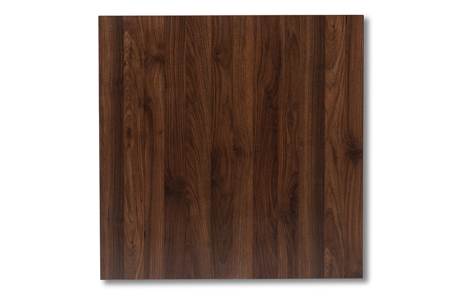 baxton studio lovy modern and contemporary gray fabric upholstered dark walnut finished 5 piece wood dining set | Modish Furniture Store-3