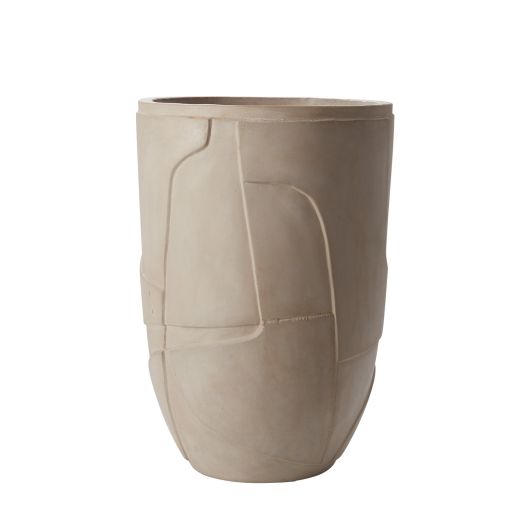 Pakiva Concrete Self Carving Tan Planter and Pots By Accent Decor | Planters, Troughs & Cachepots | Modishstore - 3