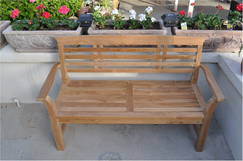 Sakura 2-Seater Bench By Anderson Teak | Outdoor Stools & Benches | Modishstore - 3