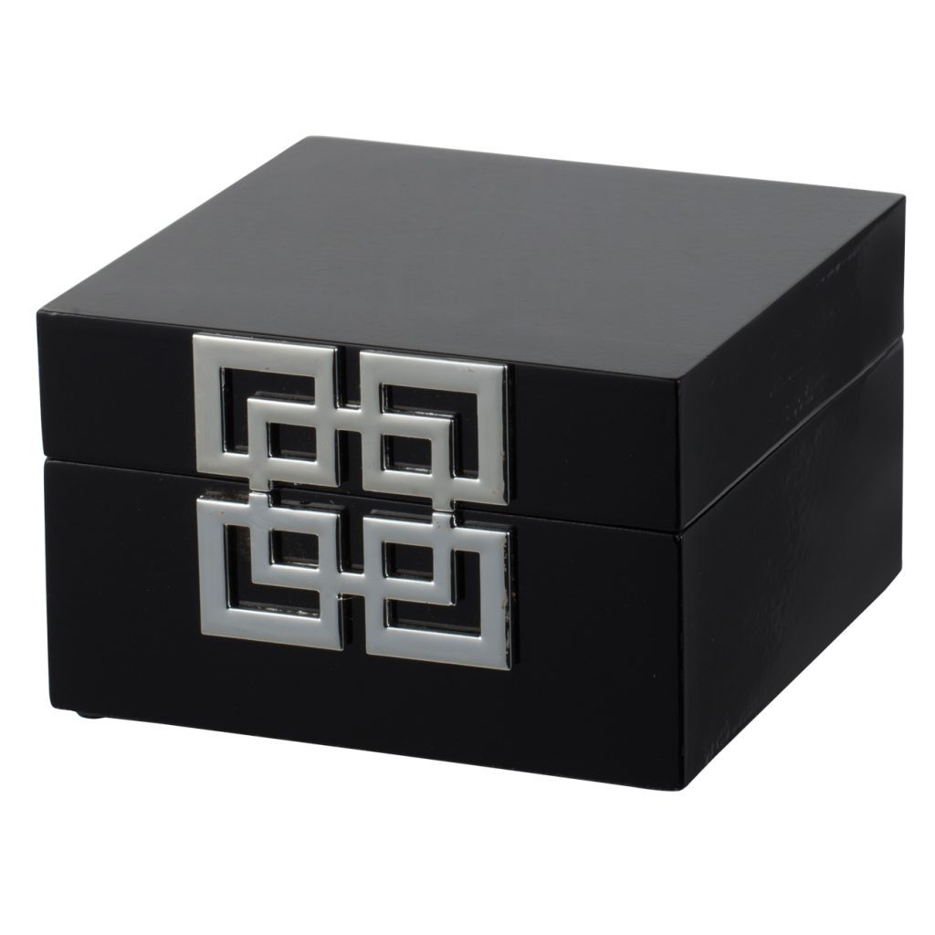 A&B Home White and Black Decorative Boxes Set of 2 | Decorative Boxes | 44583-DS | Modishstore - 6 - 6