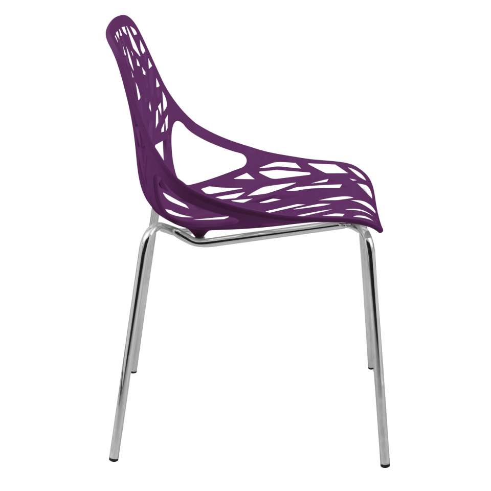 LeisureMod Modern Asbury Dining Chair w/ Chromed Legs | Dining Chairs | Modishstore - 43