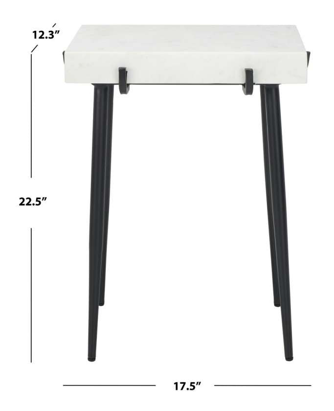Safavieh Yuki Stone Top Accent Table | Accent Tables | Modishstore - 4
