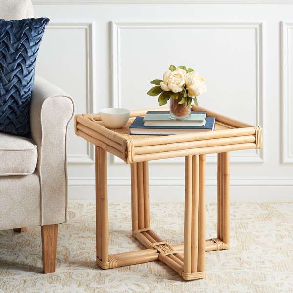 Safavieh Juri Square Accent Table - Natural | Accent Tables | Modishstore - 4