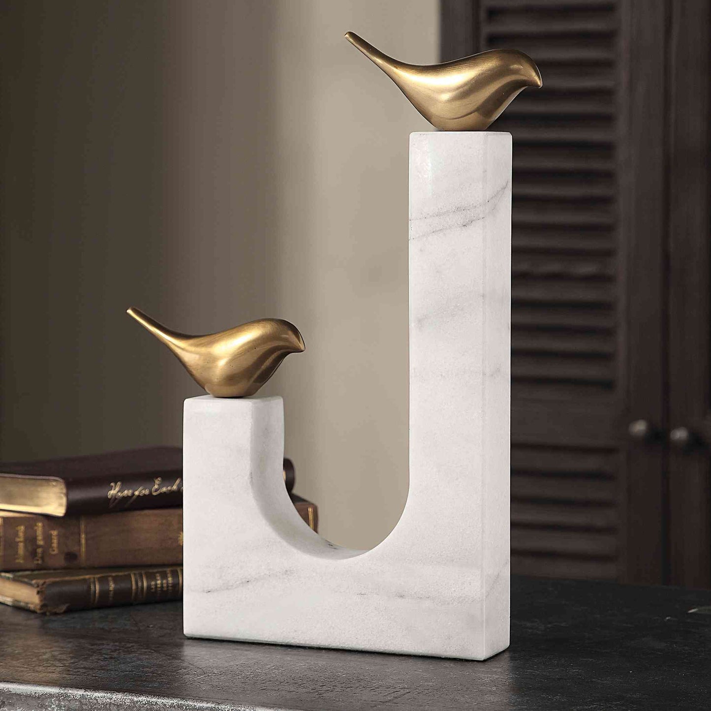 Uttermost Songbirds Brass Sculpture | Sculptures | Modishstore - 5