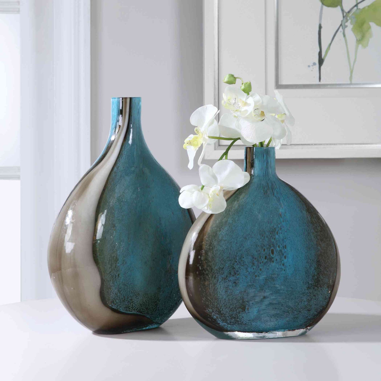 Uttermost Adrie Art Glass Vases, Set Of 2 | Vases | Modishstore - 5