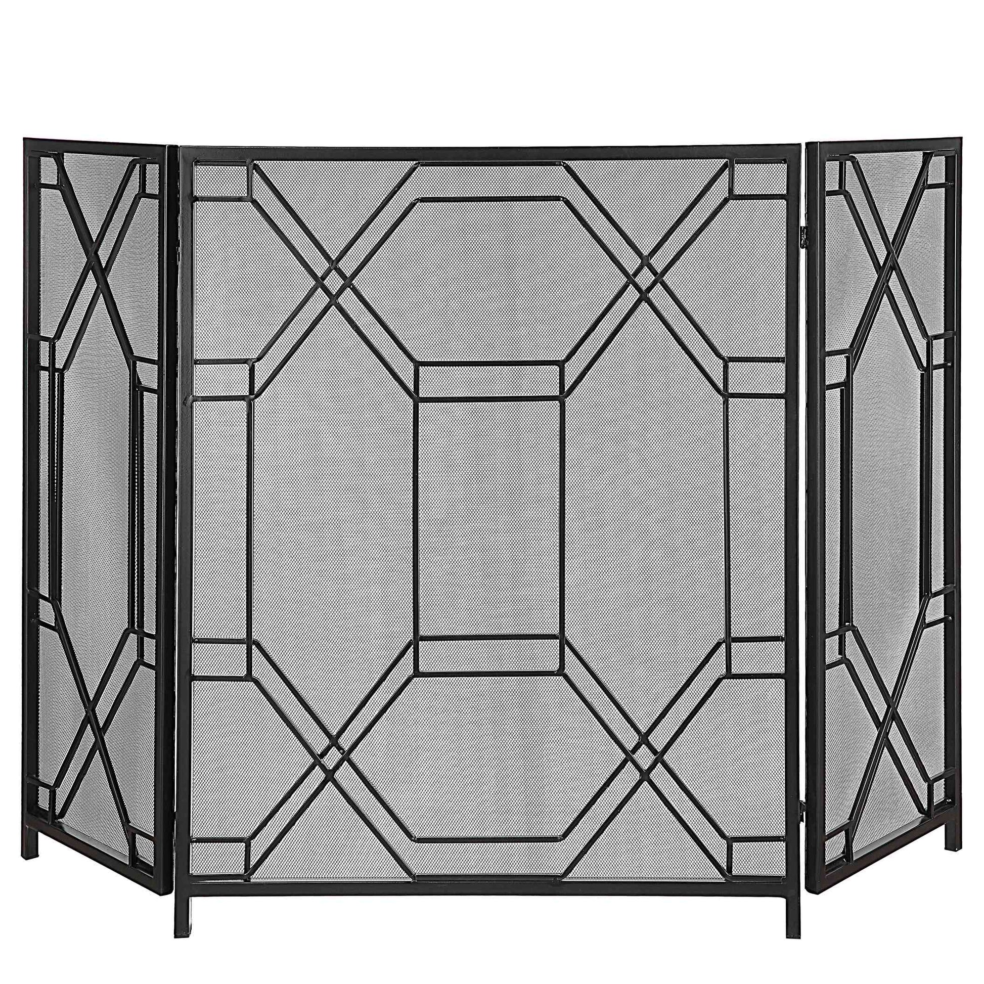Uttermost Rosen Geometric Fireplace Screen | Fireplace Accessories | Modishstore