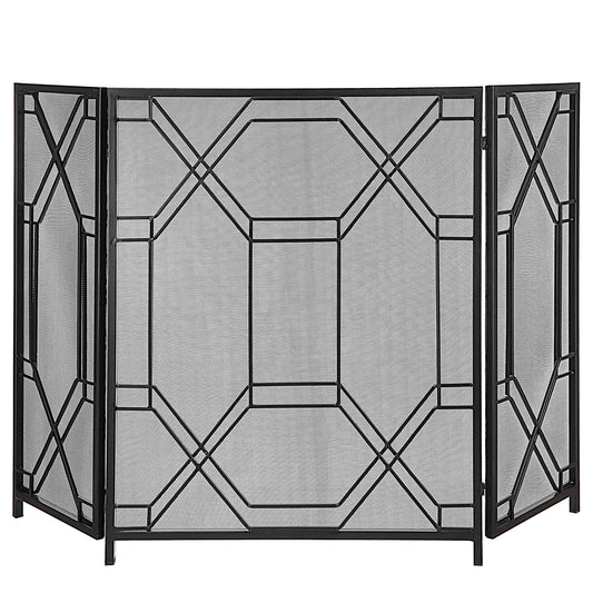 Uttermost Rosen Geometric Fireplace Screen | Fireplace Accessories | Modishstore