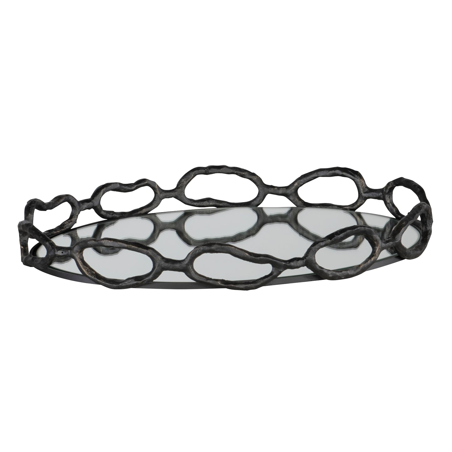 Uttermost Cable Black Chain Tray | Decorative Bowls | Modishstore - 3